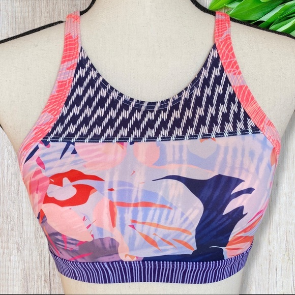 Athleta Girl Pink & Purple Sports Bra Size 12/L - Picture 3 of 7